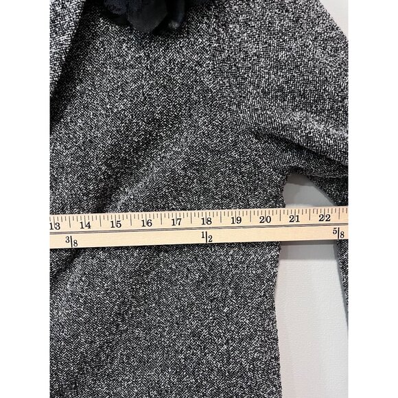 Appleseeds Vintage Womens Tweed Blazer Jacket Size 16 Black & Gray With Floral A - Picture 6 of 11